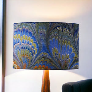Peacock Marbled Lamp Shade