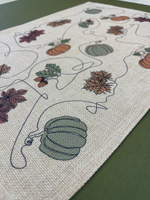 Ink and Hue Autumn Placemats (Set of Four)