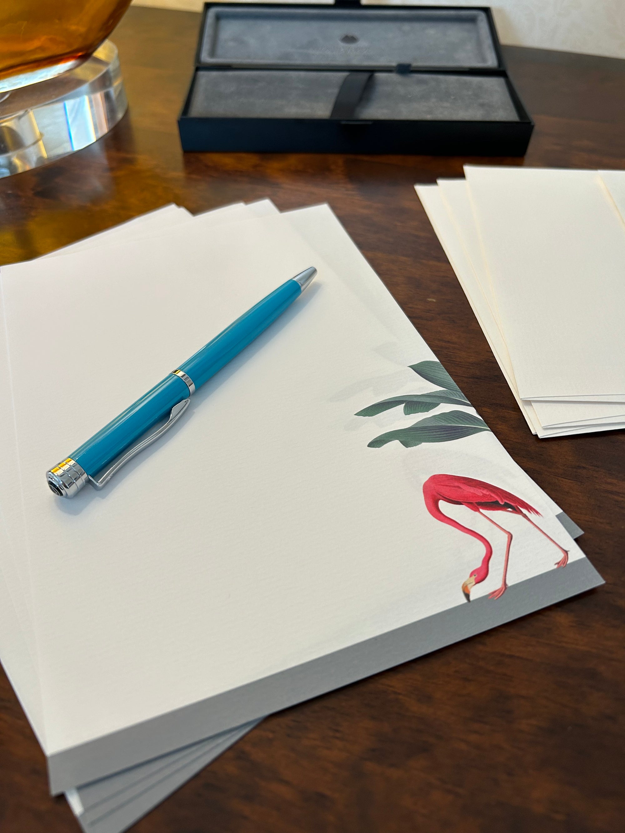Darwin's Menagerie Foraging Flamingo Writing Paper Compendium