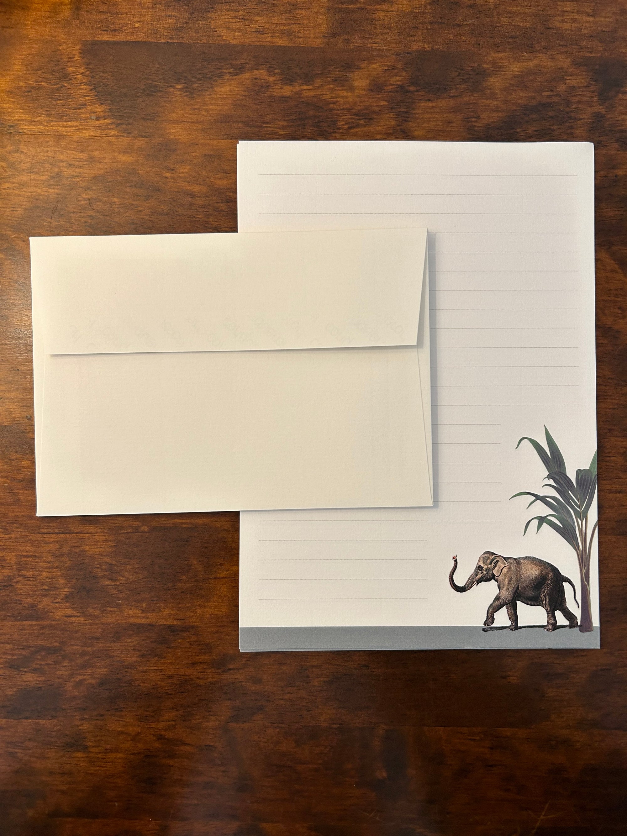 Hasty Elephant Lined Writing Paper Compendium