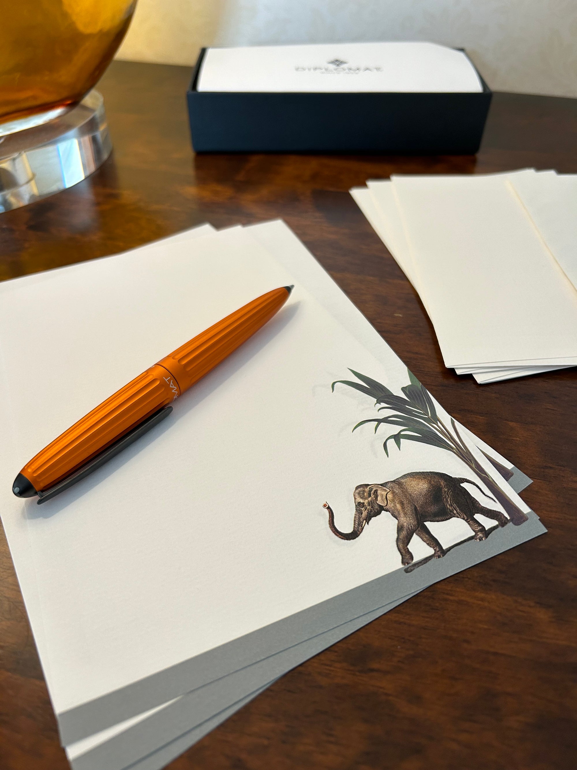 Darwin's Menagerie Hasty Elephant Writing Paper Compendium