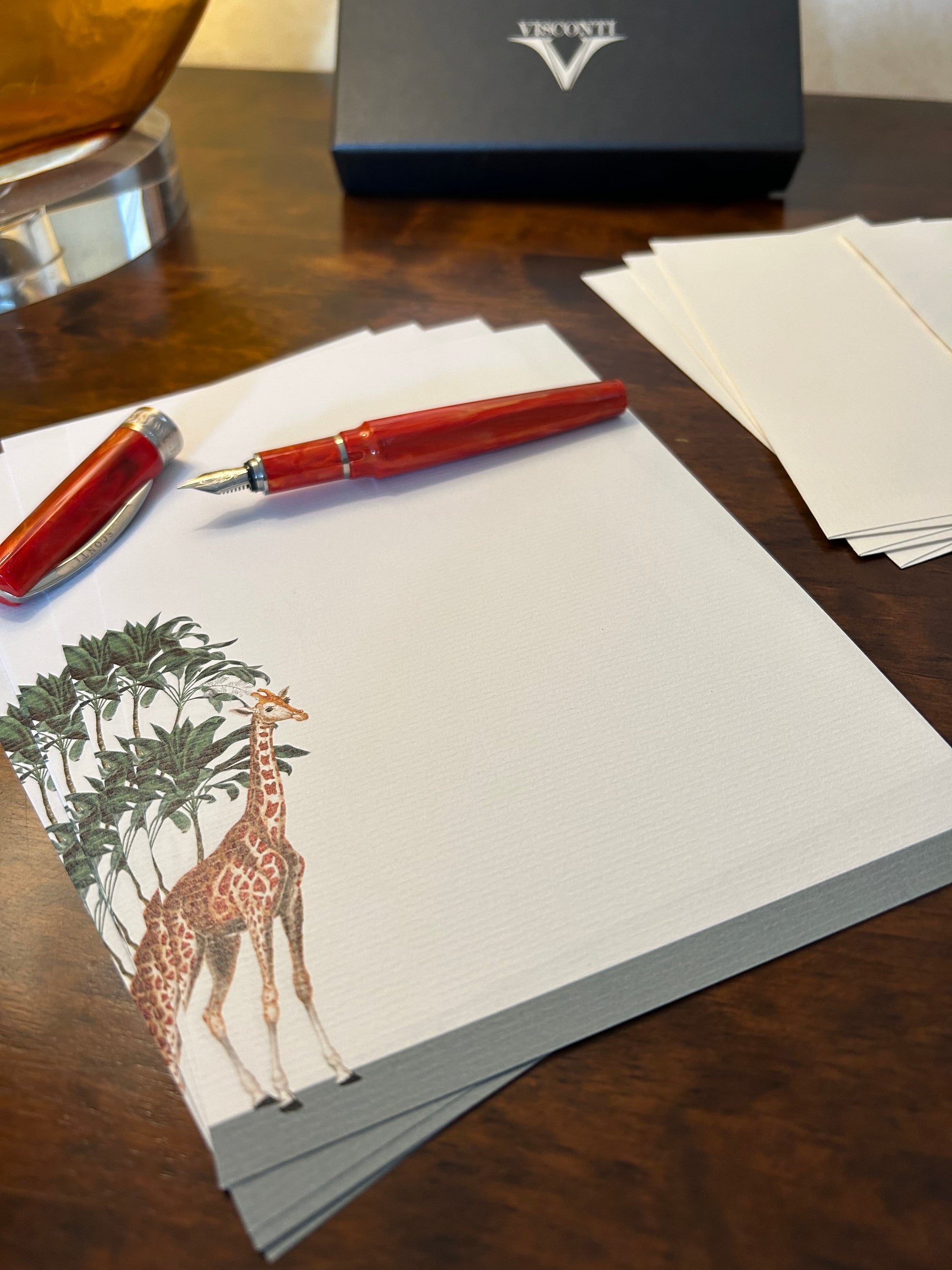 Darwin's Menagerie Grand Giraffe Writing Paper Compendium