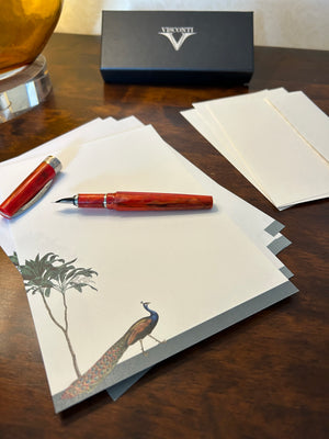 Darwin's Menagerie Strutting Peacock Writing Paper Compendium