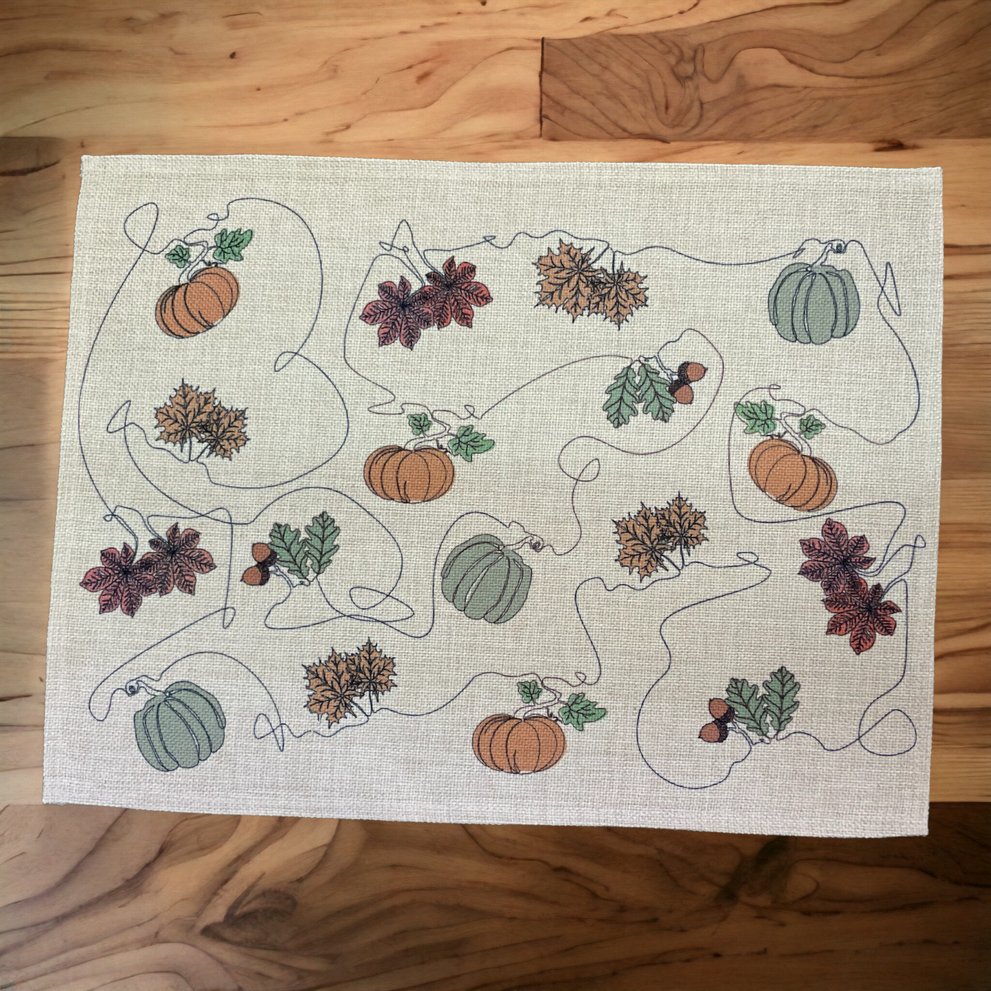 Ink and Hue Autumn Placemats (Set of Four)