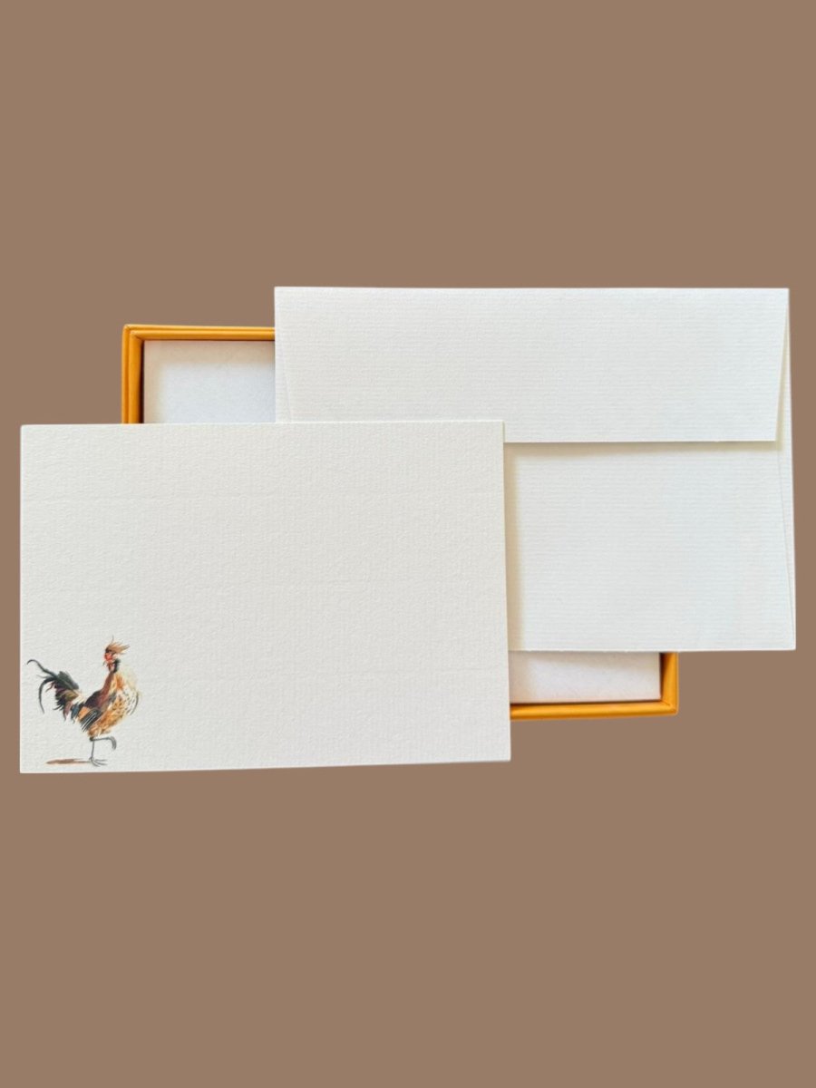 A Very Game Bird Notecard Set with Laid Envelopes
