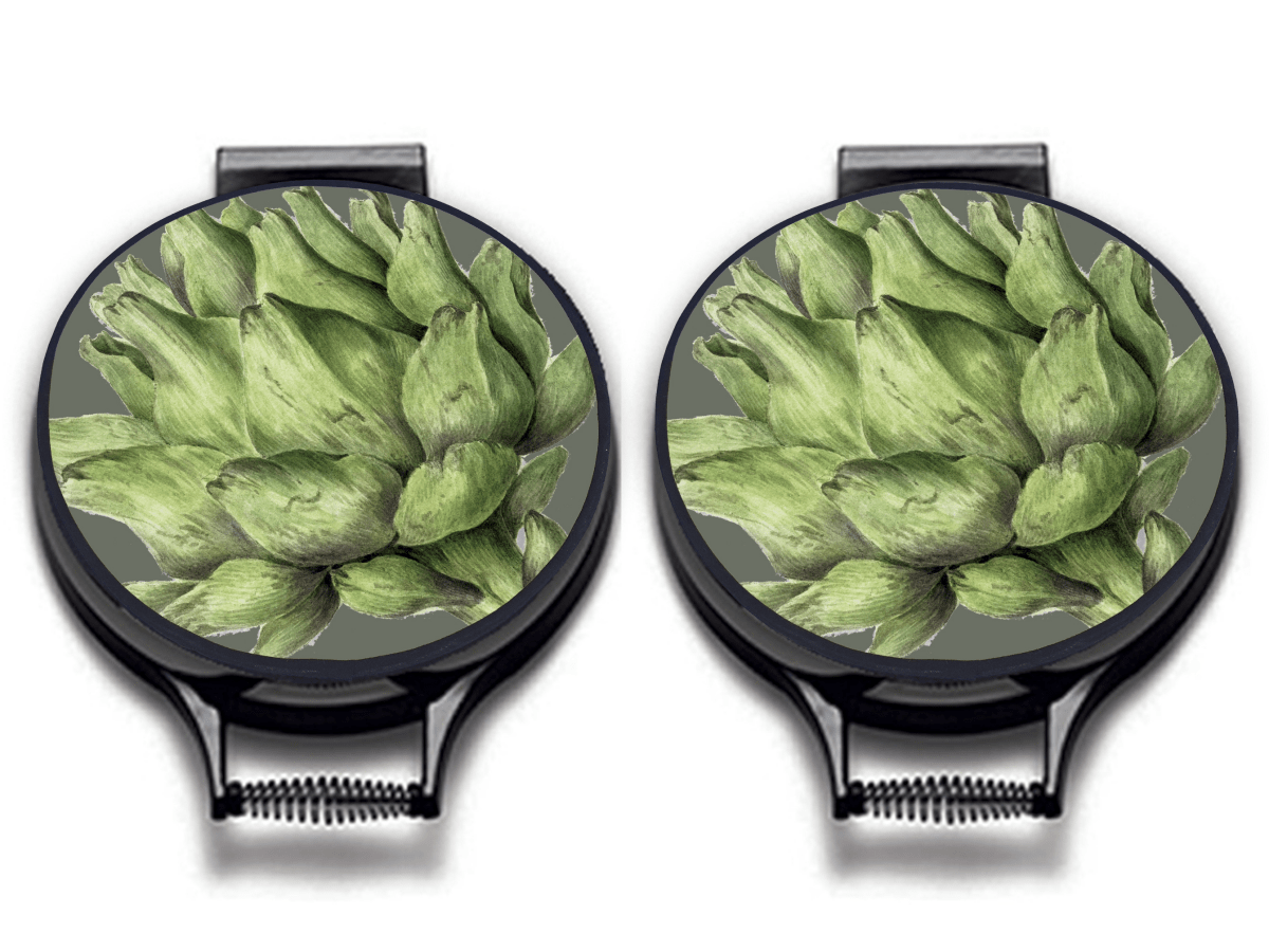 Artichoke Circular Hob Covers - Mustard and Gray Ltd