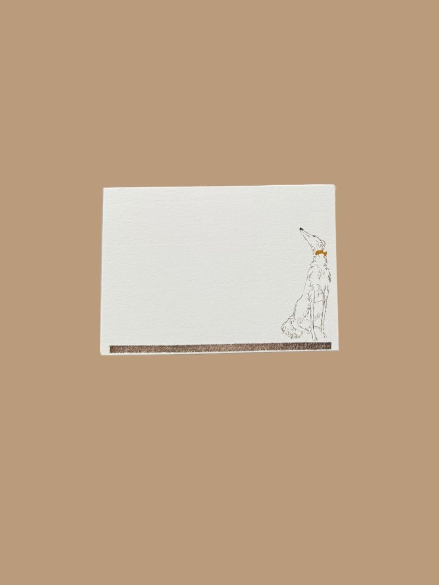 Borzoi Notecard Set with Laid Envelopes