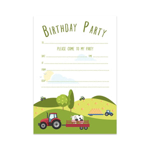 Bramble Hill Farm Party Invitations - Mustard and Gray Ltd