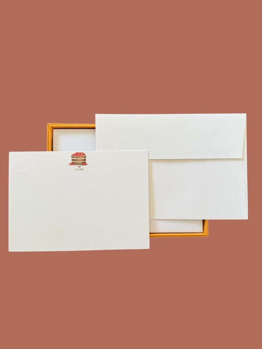 Cake Notecard Set with Laid Envelopes