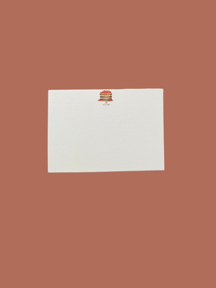 Cake Notecard Set with Laid Envelopes