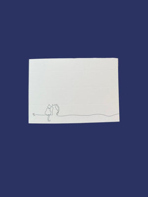 Cat Line with Laid Envelopes