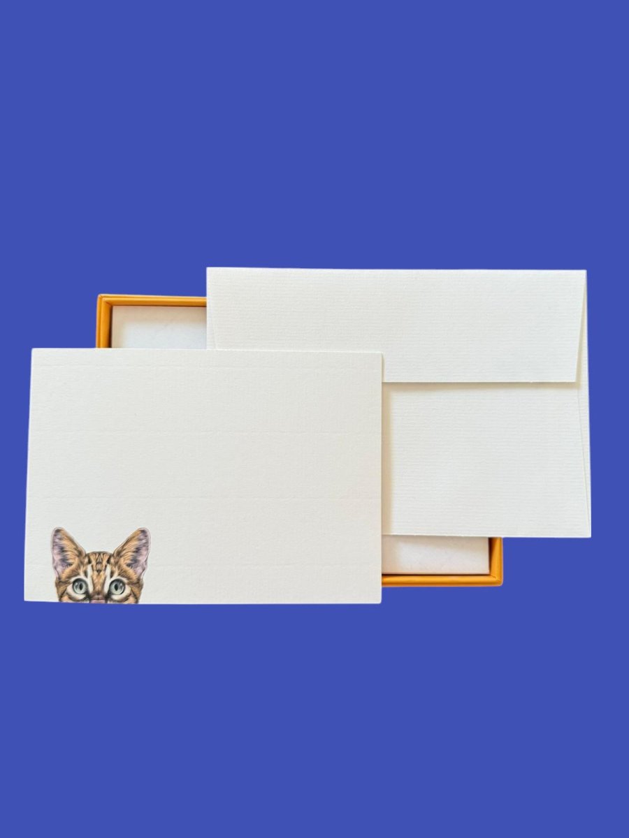 Cat Peak with Laid Envelopes