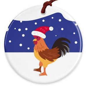 Christmas in Shropshire | Hand - printed Tree Decoration