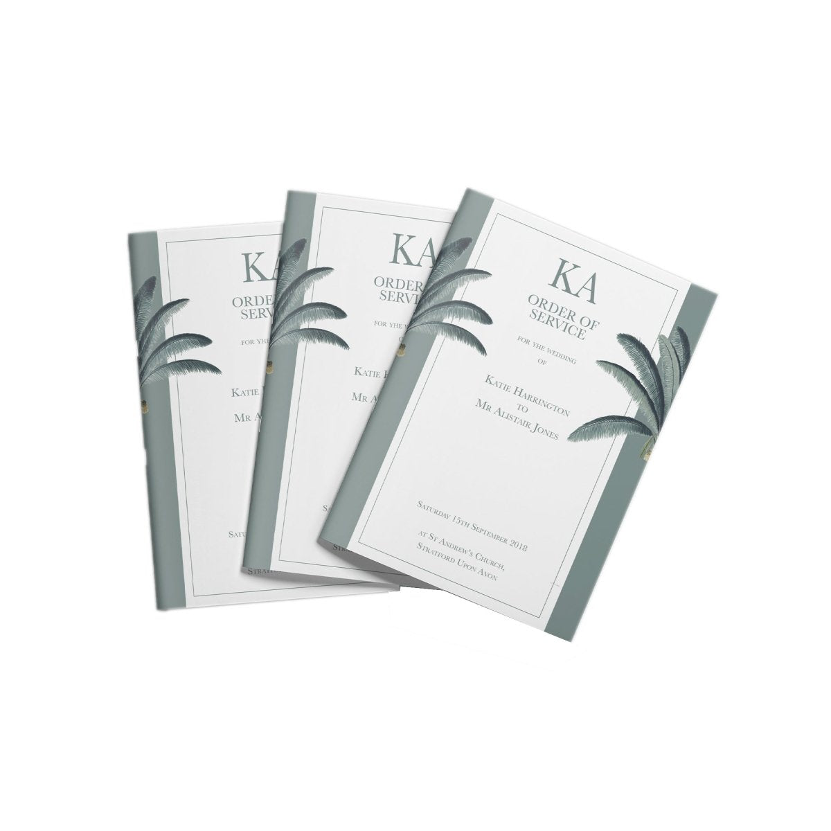 Darwin Wedding Order of Service