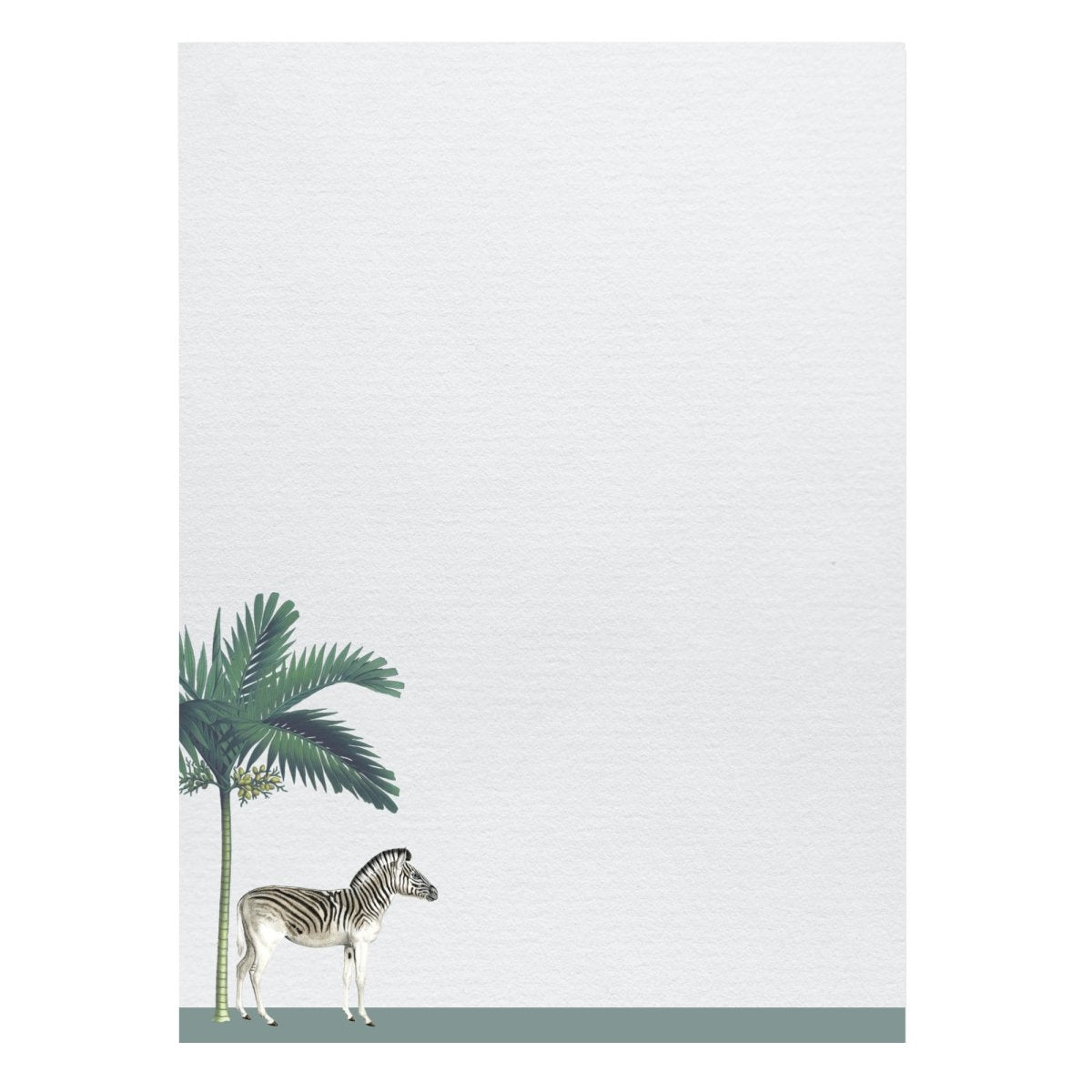 Darwin Zebra Letter Paper - Laid A5 Writing Paper - Mustard and Gray Ltd