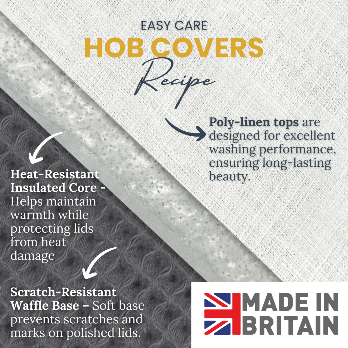 Darwin's Menagerie Circular Hob Covers - Mustard and Gray Ltd