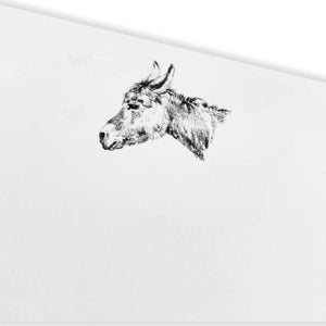 Donkey Letter Paper - Laid A5 Writing Paper - Mustard and Gray Ltd