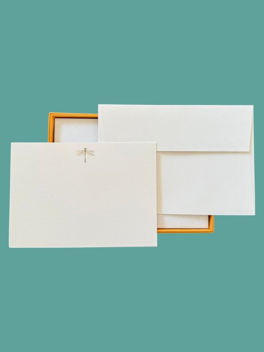 Dragon Fly Notecard Set with Laid Envelopes