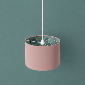 Dusky Pink & Green Darwin Lamp Shade - Mustard and Gray Ltd