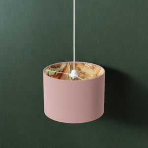 Dusky Pink & Shell Lamp Shade - Mustard and Gray Ltd