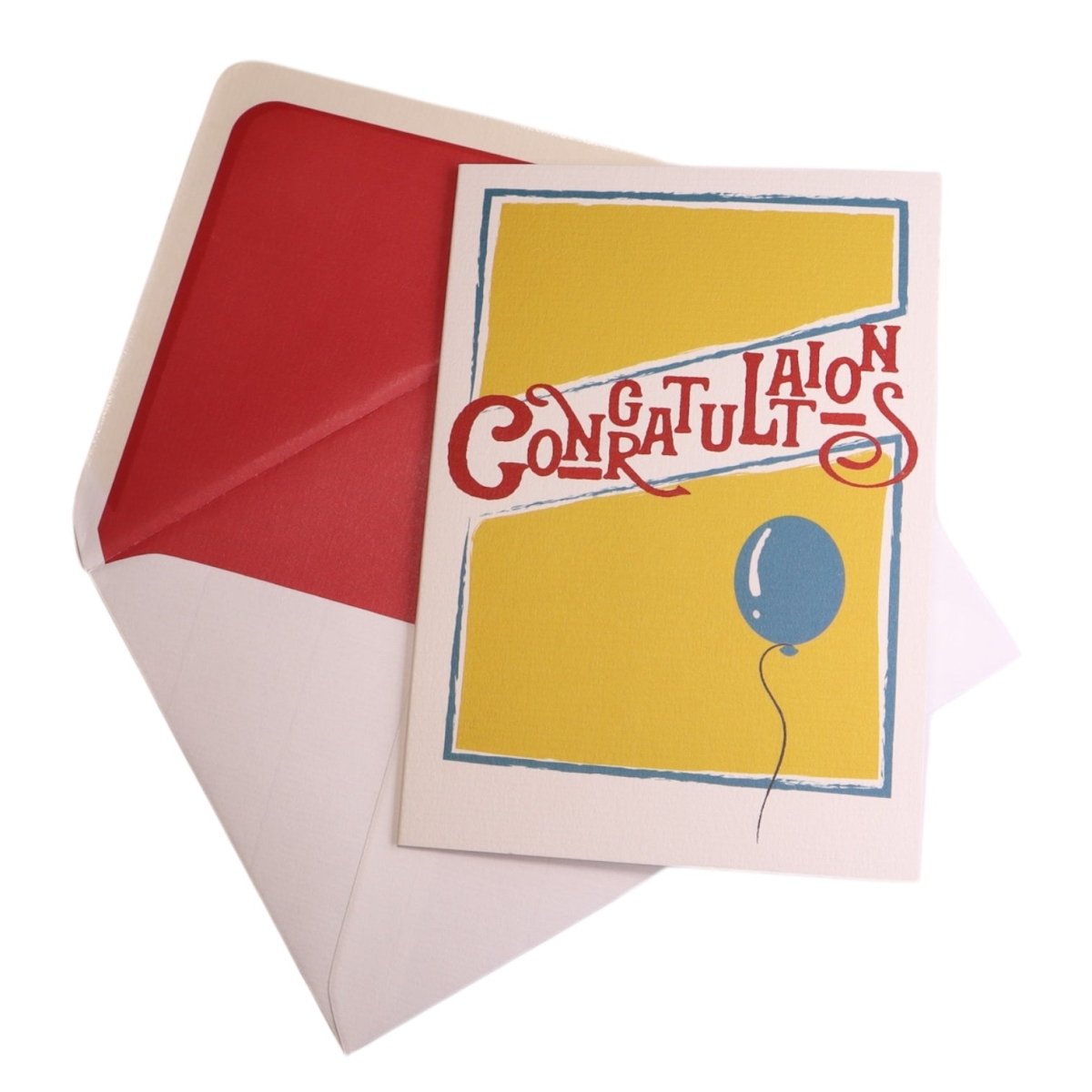 a greeting card with a balloon on it