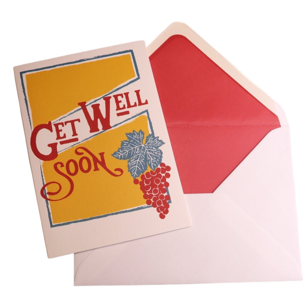 a greeting card with a picture of a bunch of grapes