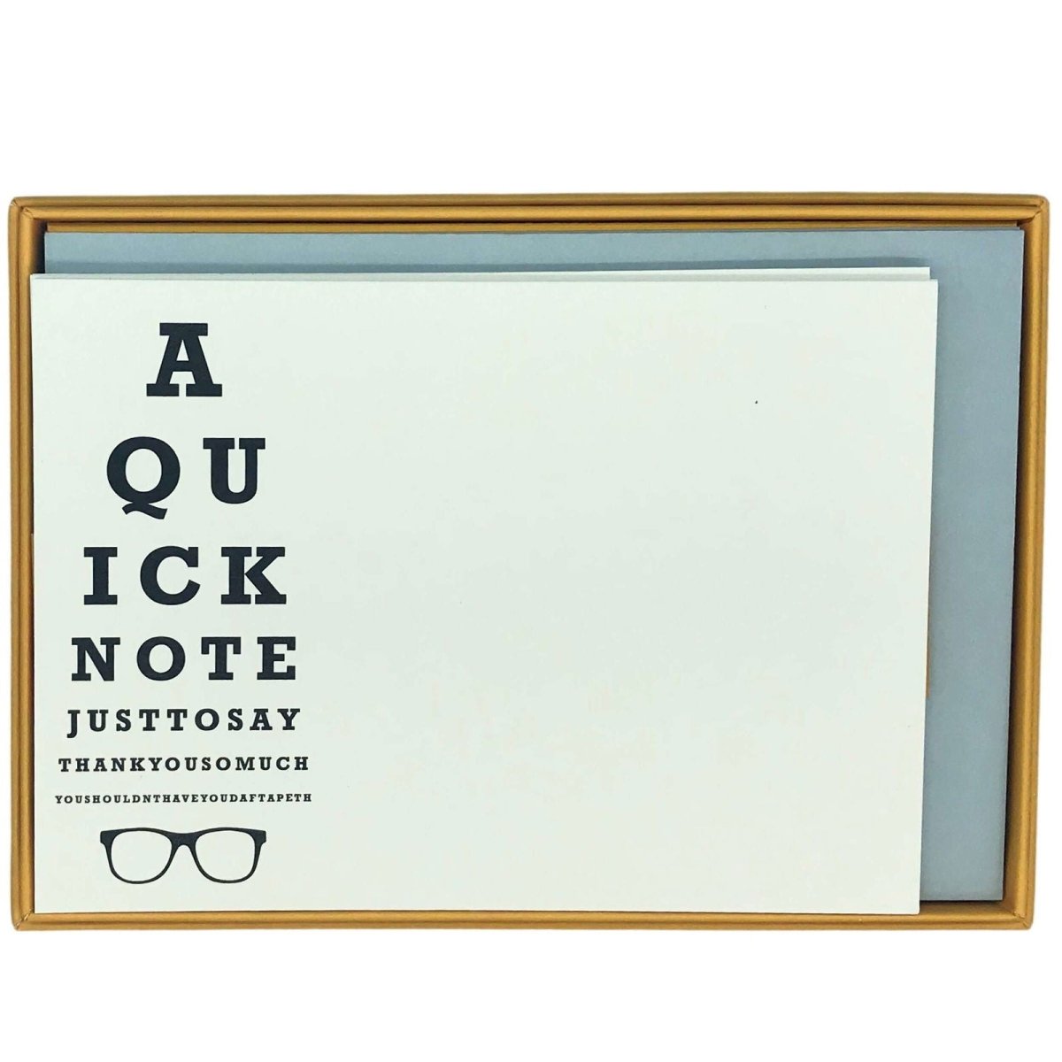 Eye Test Thank You Notecards - Mustard and Gray Ltd