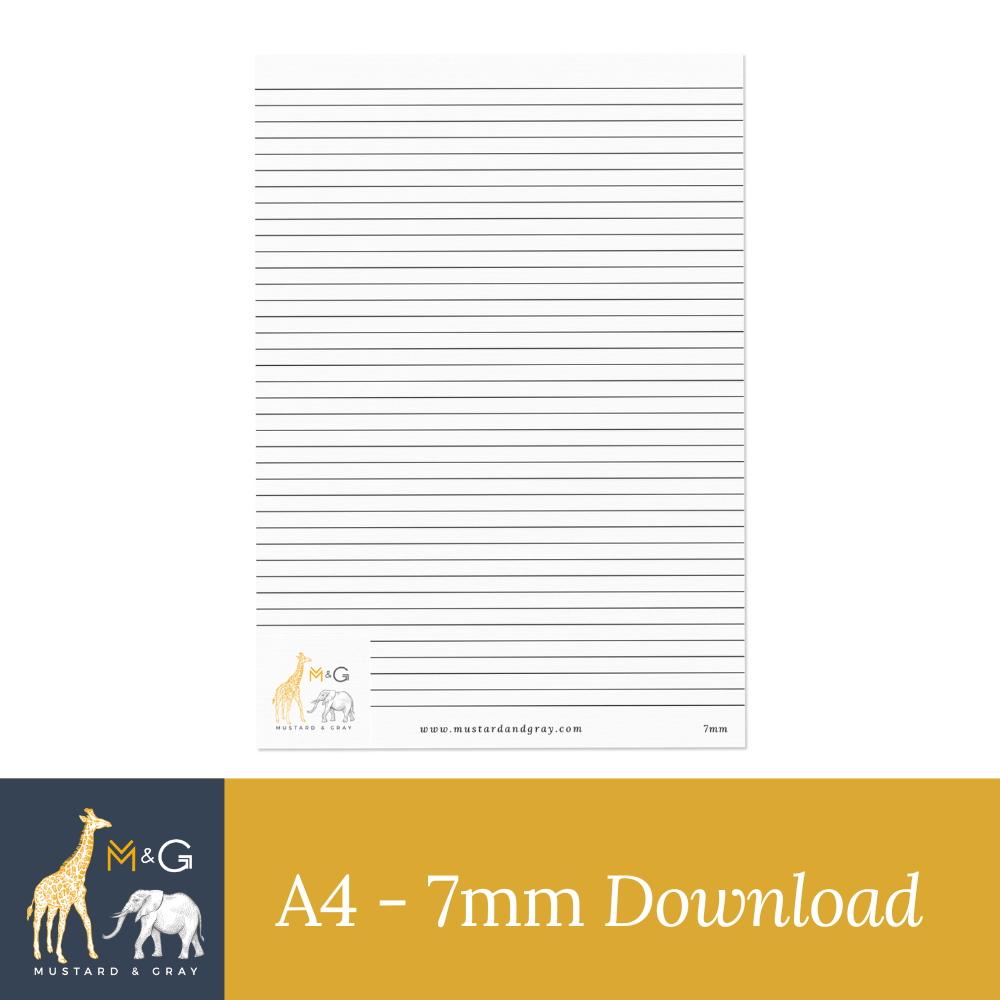 FREE Printable Line Guides - Mustard and Gray Ltd