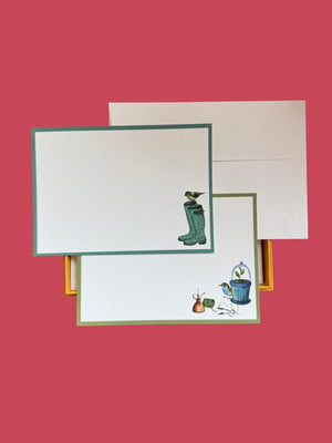 Gardener's Friends Notecard Set with Laid Envelopes