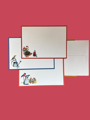 Gardener's Friends Notecard Set with Laid Envelopes