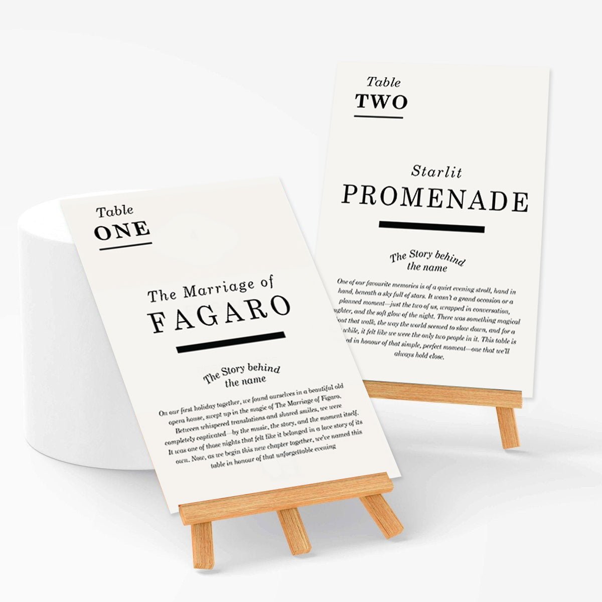 Gatsby Grand Table Names