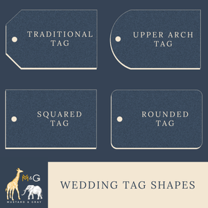 a set of four tags with a giraffe and a giraffe