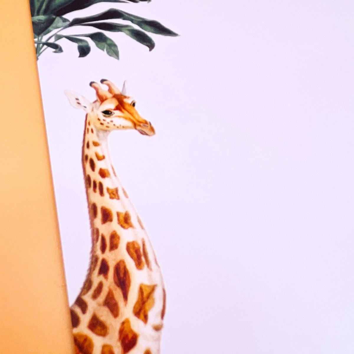 Giraffe Letter Paper - Wove A5 Writing Paper - Mustard and Gray Ltd