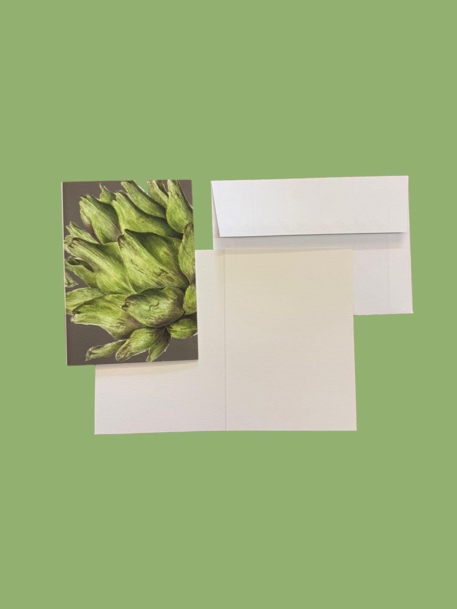 Globe Artichoke Blank Greetings Card