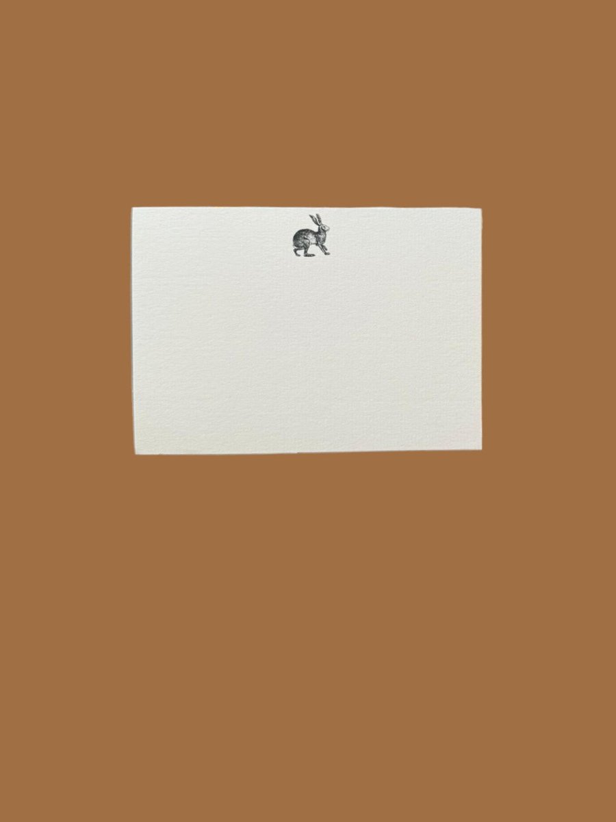 Hare Notecard Set with Lined Envelopes
