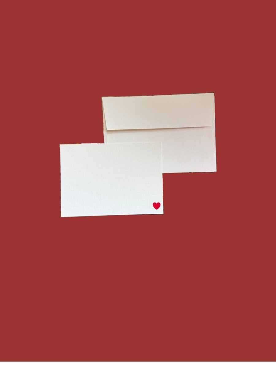 Heart Notecard Set with Laid Envelopes