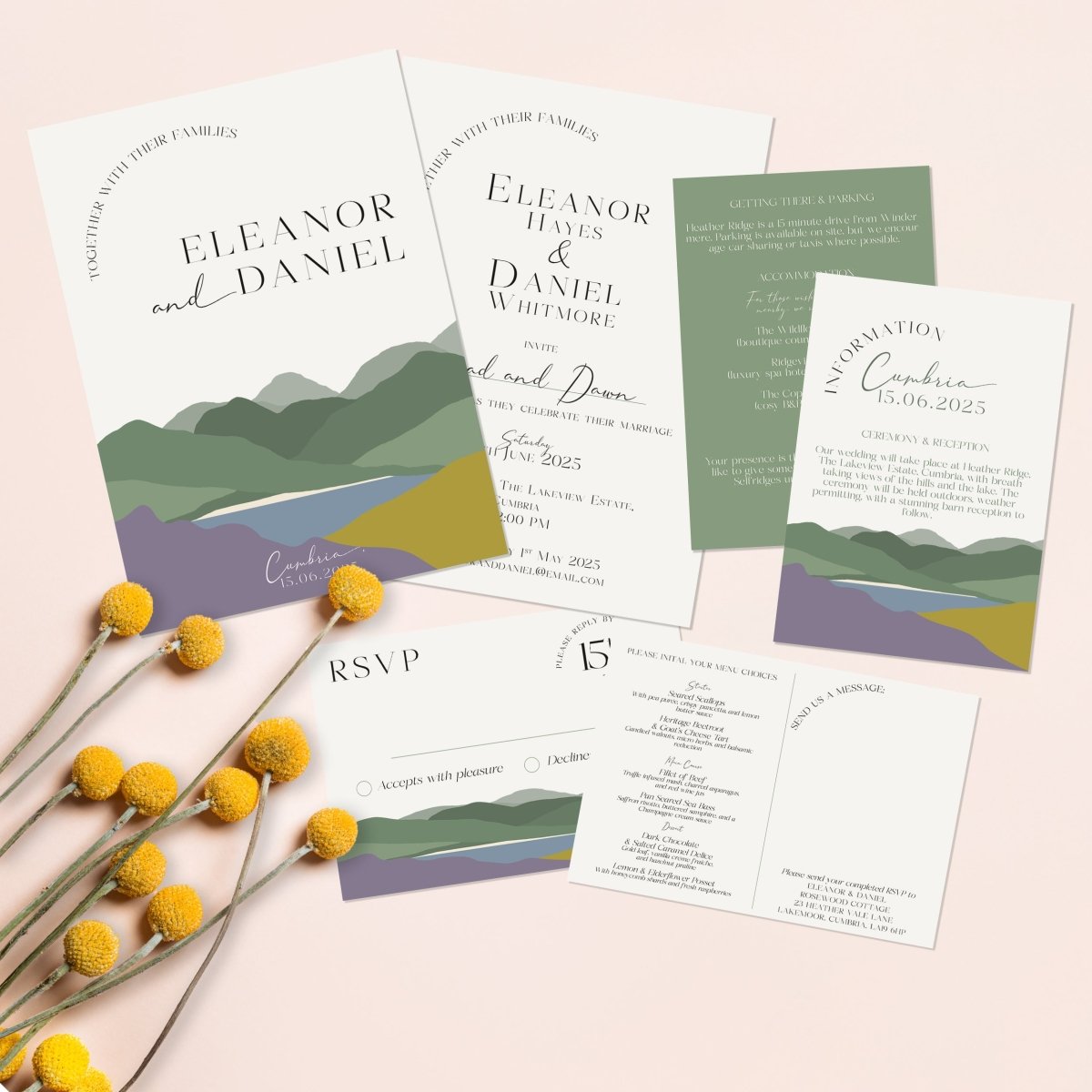 Hills Heather and Gorse Flat Information Cards