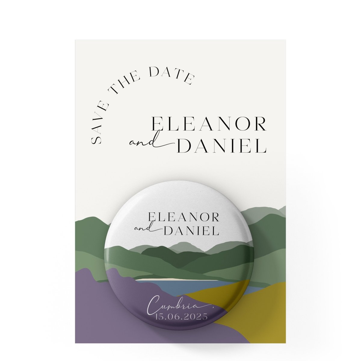 Hills Heather and Gorse Save the Date Magnets