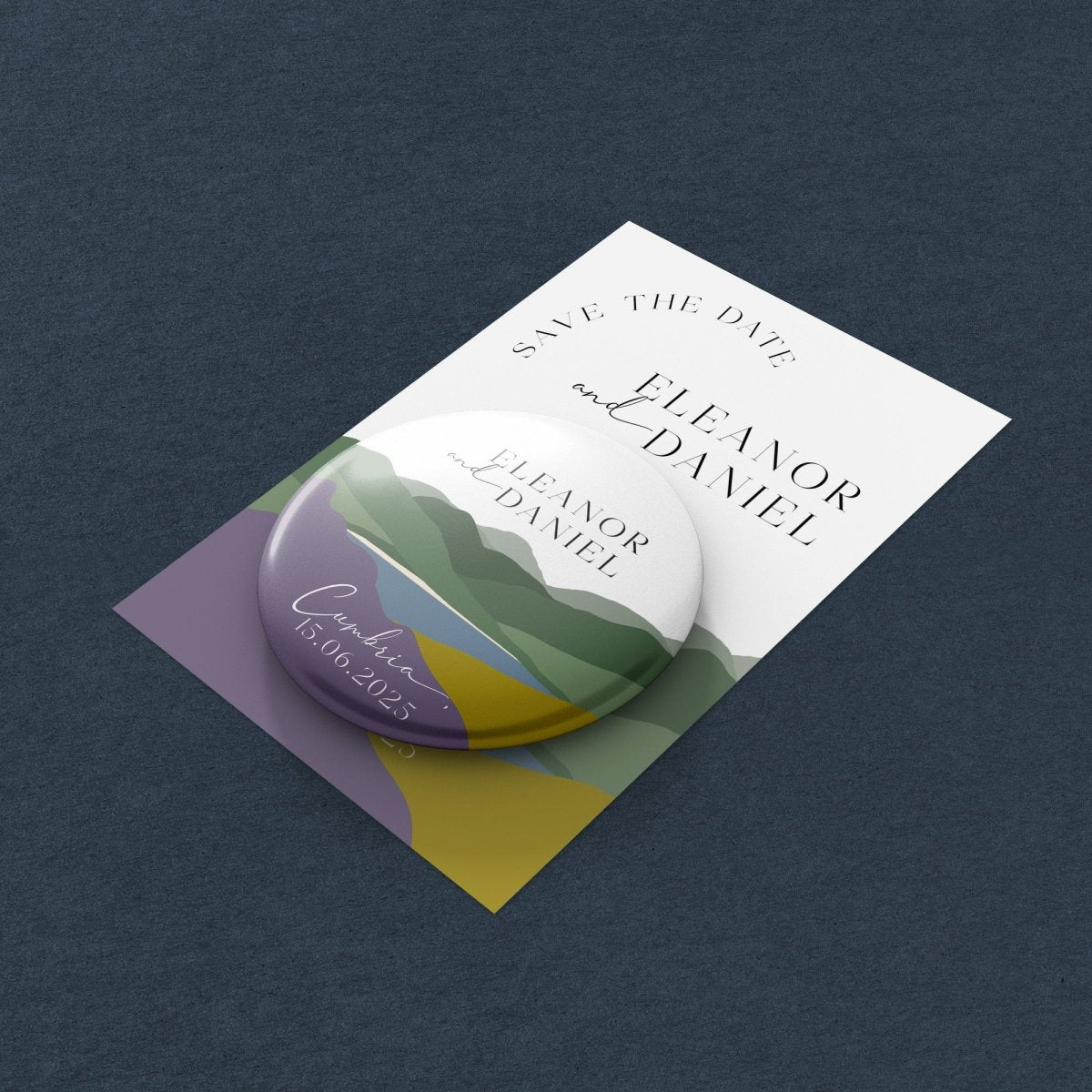 Hills Heather and Gorse Save the Date Magnets
