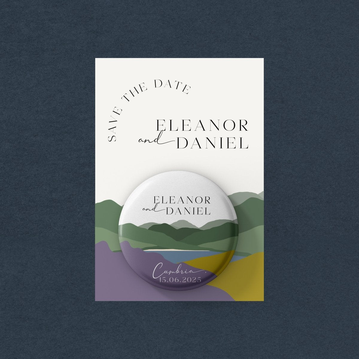 Hills Heather and Gorse Save the Date Magnets