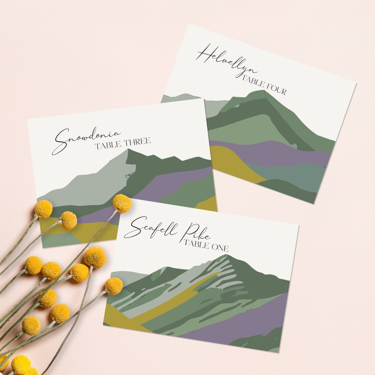Hills Heather and Gorse Table Names