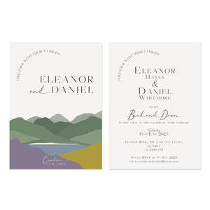 Hills Heather & Gorse Wedding Invitations