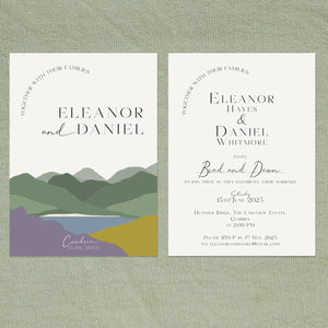 Hills Heather & Gorse Wedding Invitations