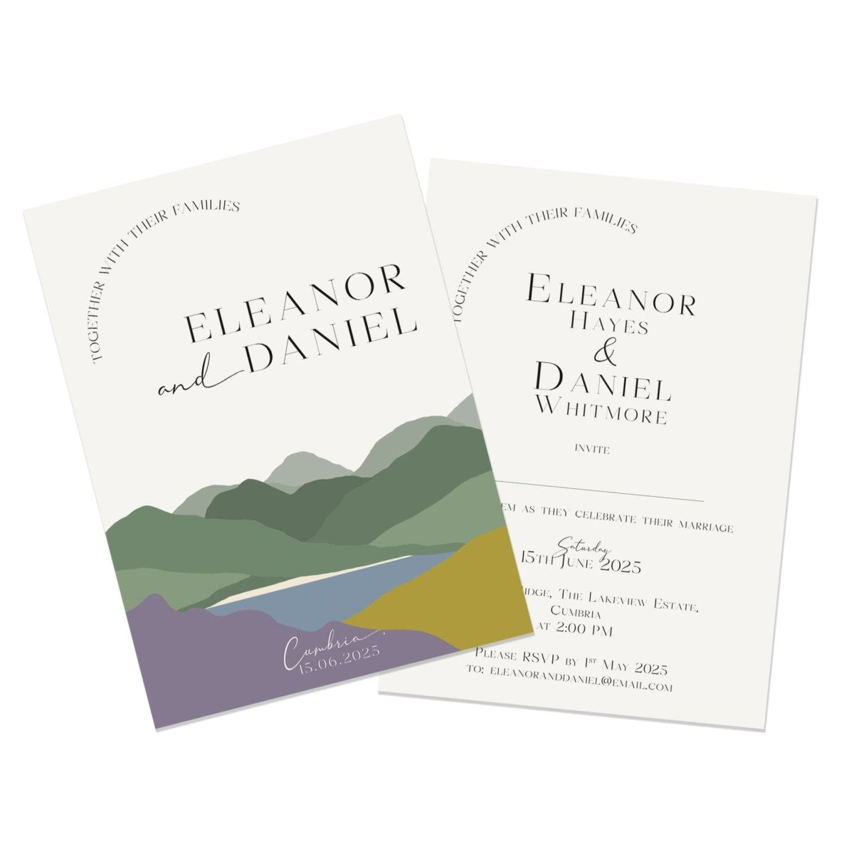 Hills Heather & Gorse Wedding Invitations