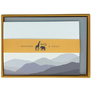 Hills Notecards - Mustard and Gray Ltd