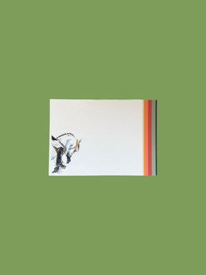 Horse Stripe Notecard Set with Laid Envelopes