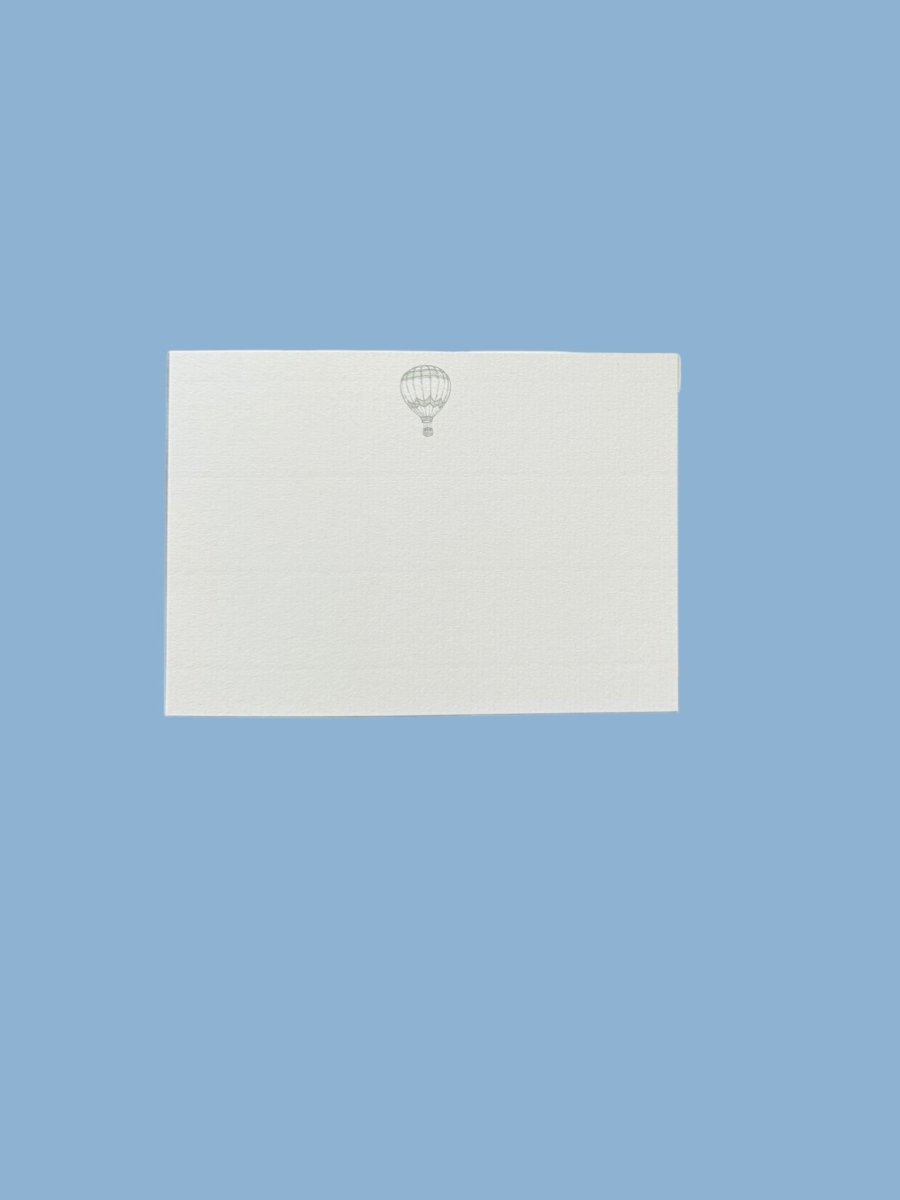 Hot Air Balloon Notecard Set with Laid Envelopes