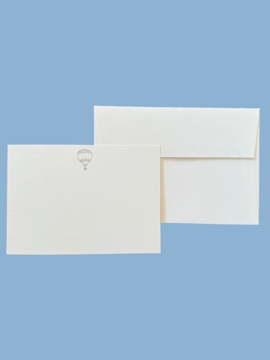 Hot Air Balloon Notecard Set with Laid Envelopes