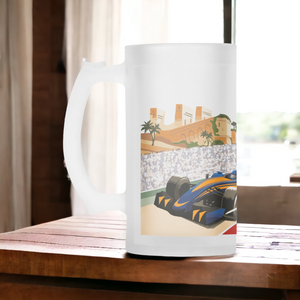 Motor Racing Frosted Beer Stein