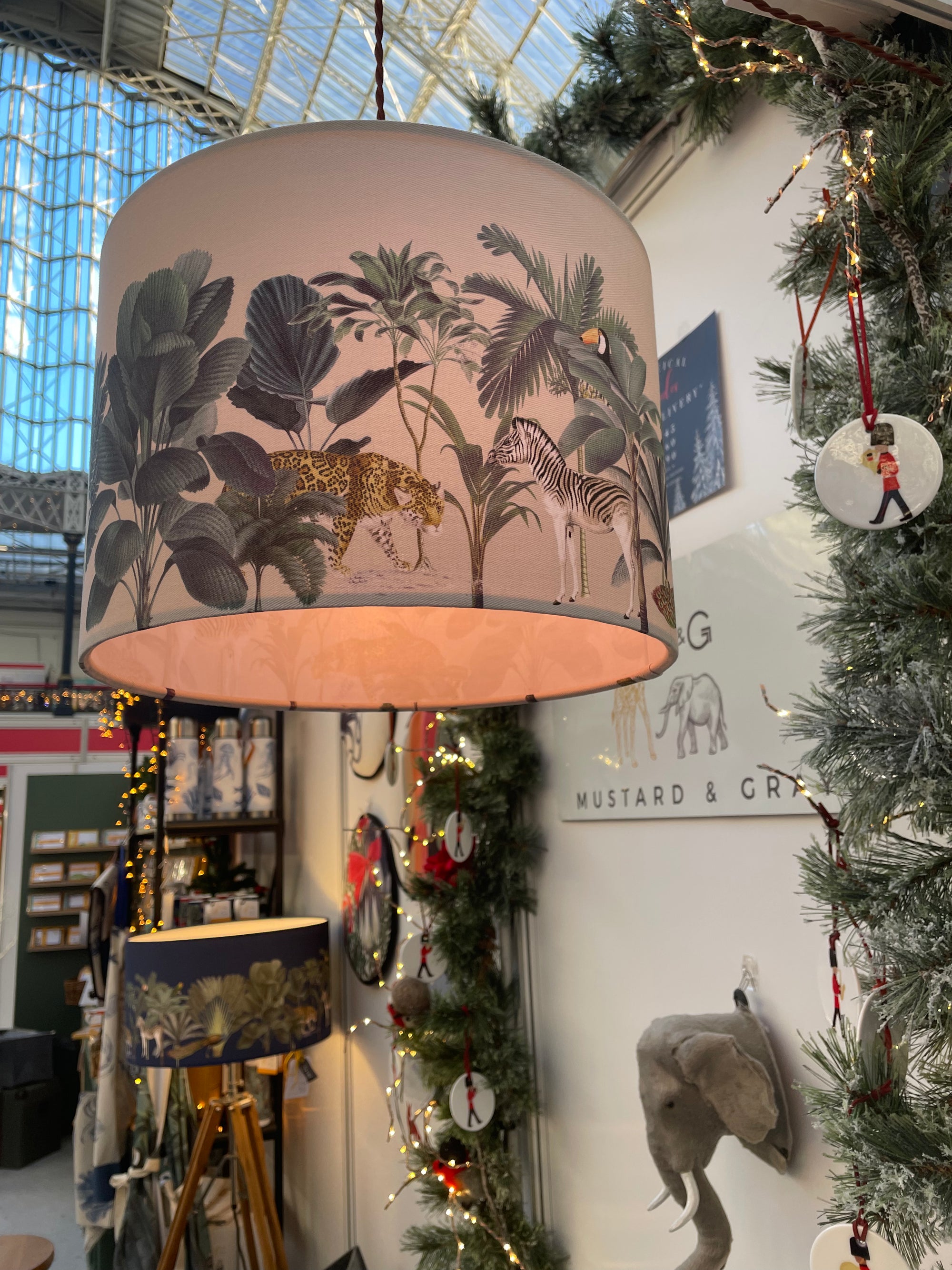 Darwin's Menagerie Ecru Lamp Shade